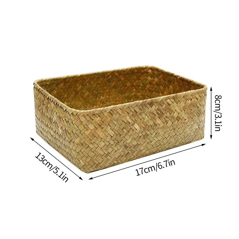 Natural Woven Seagrass Multipurpose Storage Basket