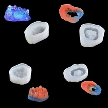 

1pcs Crystal Druzy Stone Epoxy Resin Molds UV Resin Silicone Mold For DIY Jewelry Making Resin Crystal Epoxy Casting Mould 2022