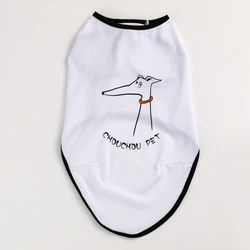 Breathable Cotton Summer Pet Vest - XXXL (Black)