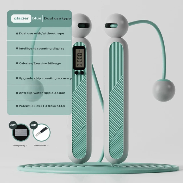 Counting Cordless Skipping Rope Sports Counting Skipping Rope Dual-Purpose Electronic Counting Skipping Rope 5