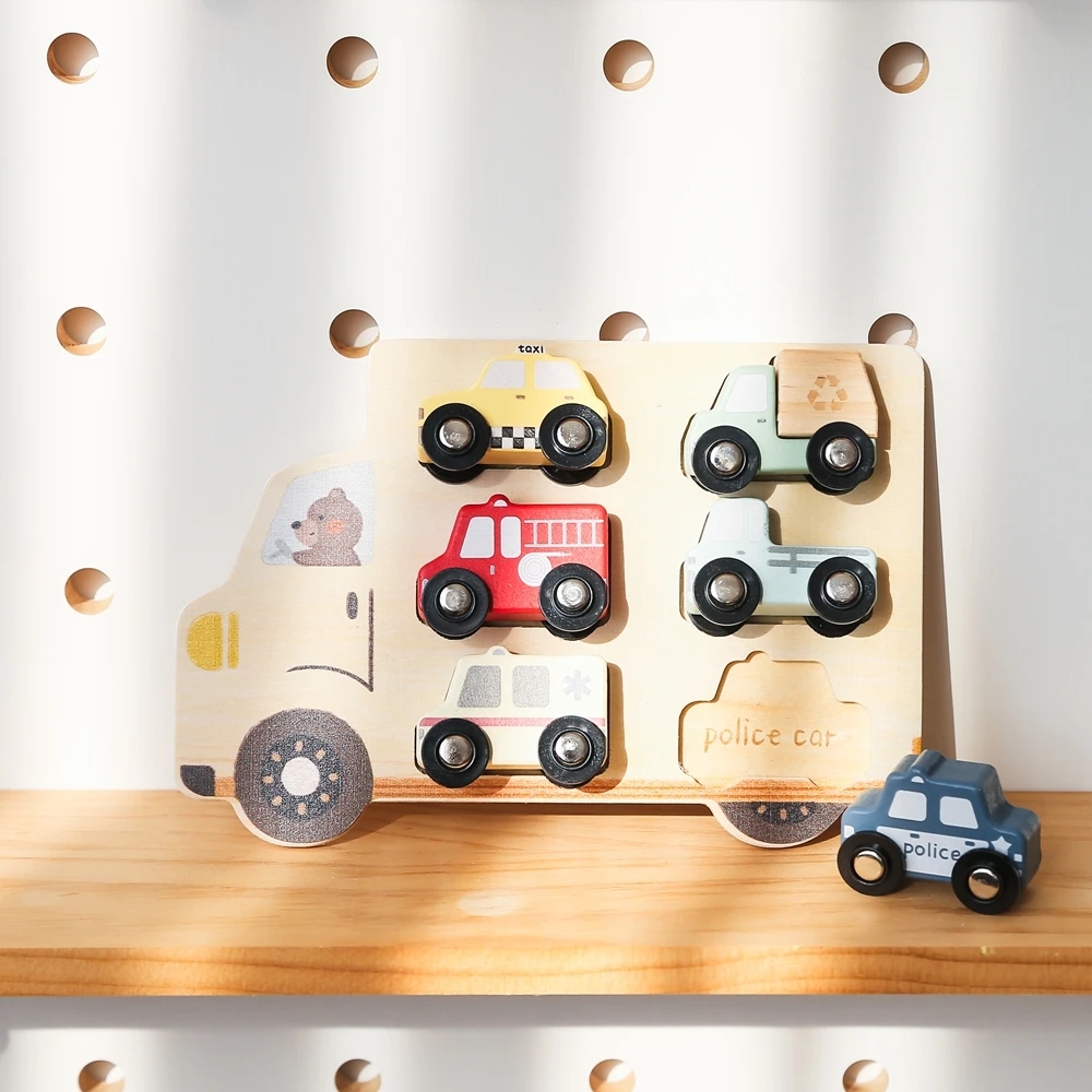 Baby Montessori Puzzles Spielzeug Holz Geometrie Puzzle Spielzeug Tier Auto Form Puzzle Bord Passenden Spiele Pädagogisches Lernen Spielzeug – Detail 7