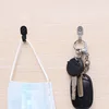 1-20pcs Mini Stainless Steel J-shaped Hook With Screw Items Key Rack Wall Punching Hooks Kitchen Accessories Bathroom Hardware 2