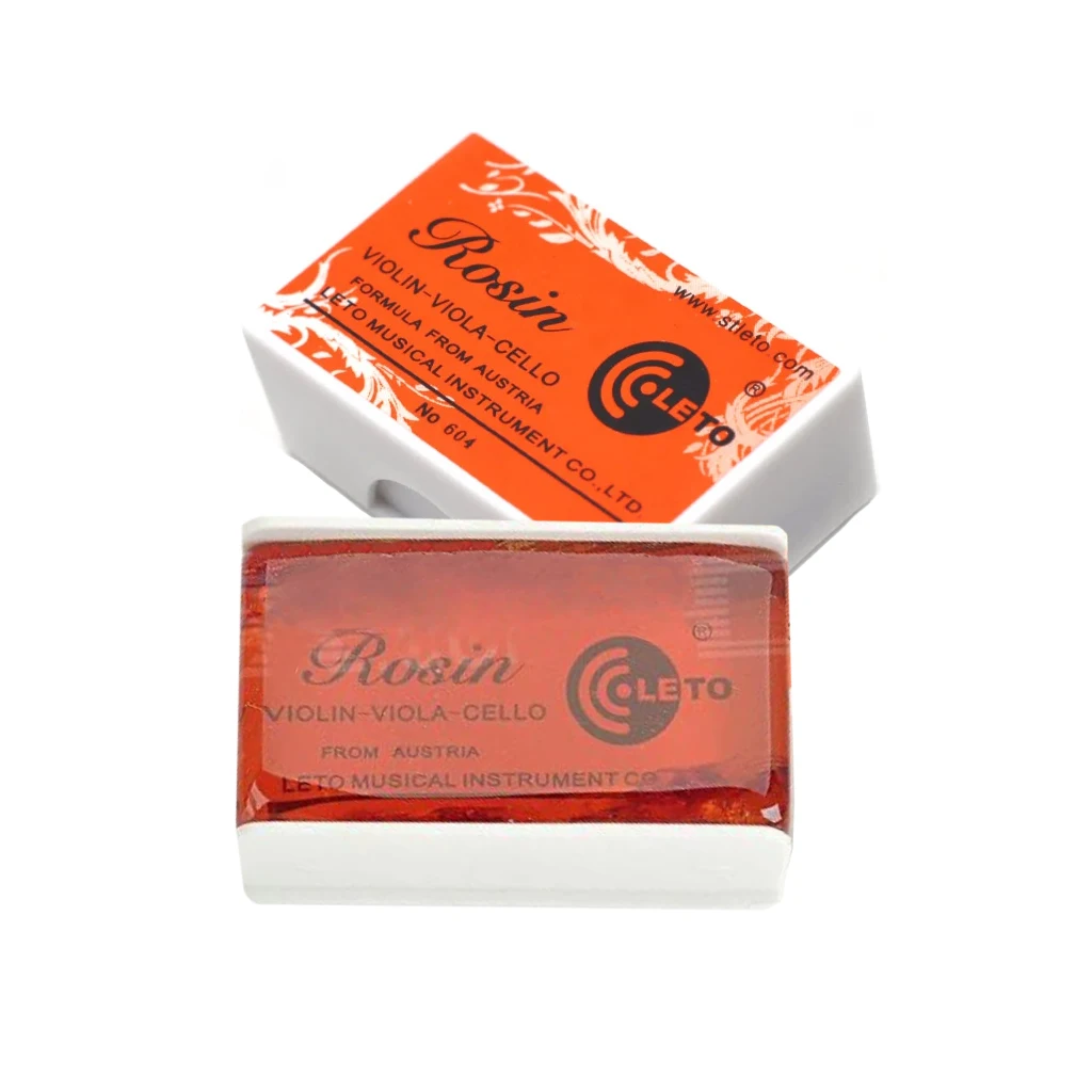 1PC Leto 604 High Quality Rosin for Violin Viola Cello Light and Low Dust Resin Bowed String Instrument Accessories Erhu Bow