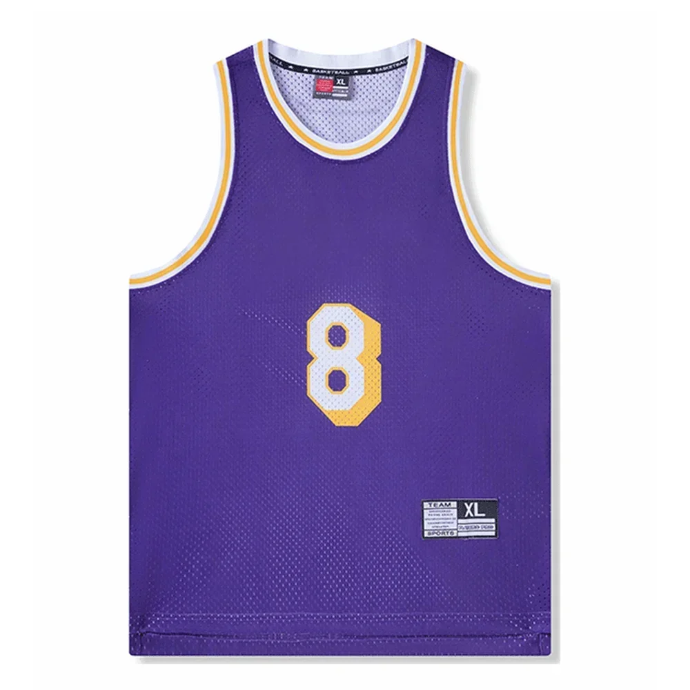 NEW 24/25 Men sports shirt American Basketball Star Bryant 24 Fans Jerseys adult game team Short sleeve uniform training Vest Me