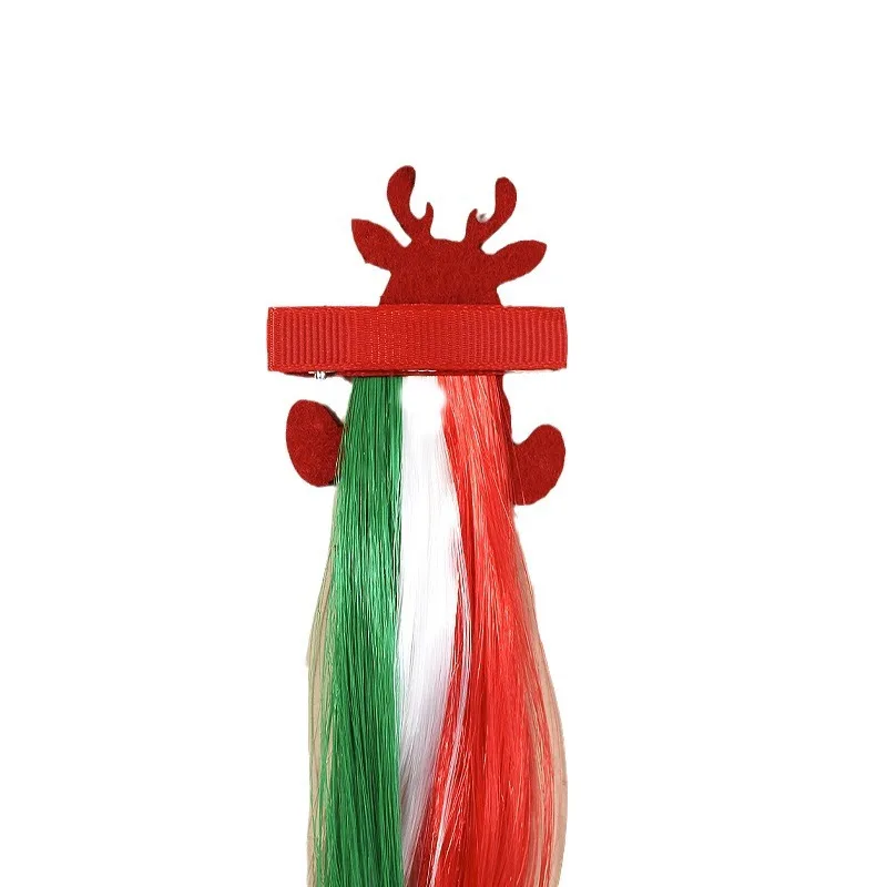 1pc Cute Christmas Duckbill Clip Hair Braiding Hairpin Hair Clips Xmas Tree Snowman Barrettes Women Girl Holiday Party Headwear
