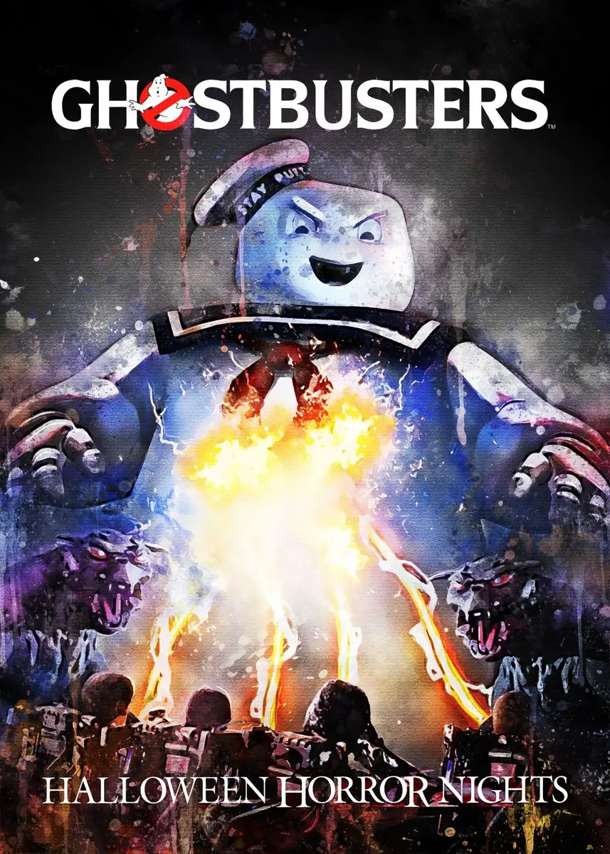 thumbnail image 1 of Classic Ghostbusters Movie Poster Canvas Painting Print Ghostbusters Game Artwork Wall Art Picture for Room Home Bar Decoration, 1 of 5