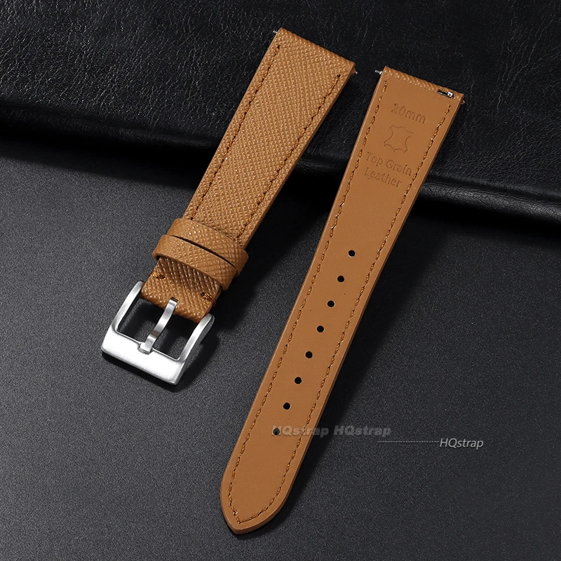 Premium Calfskin Leather Quick Release Watch Bands and Straps
