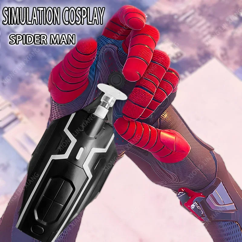 

2024 Upgraded Fully Automatic Spider-man: Marvel Far From Home Spider-man Web Launcher Device Role Play Props Toy Gift