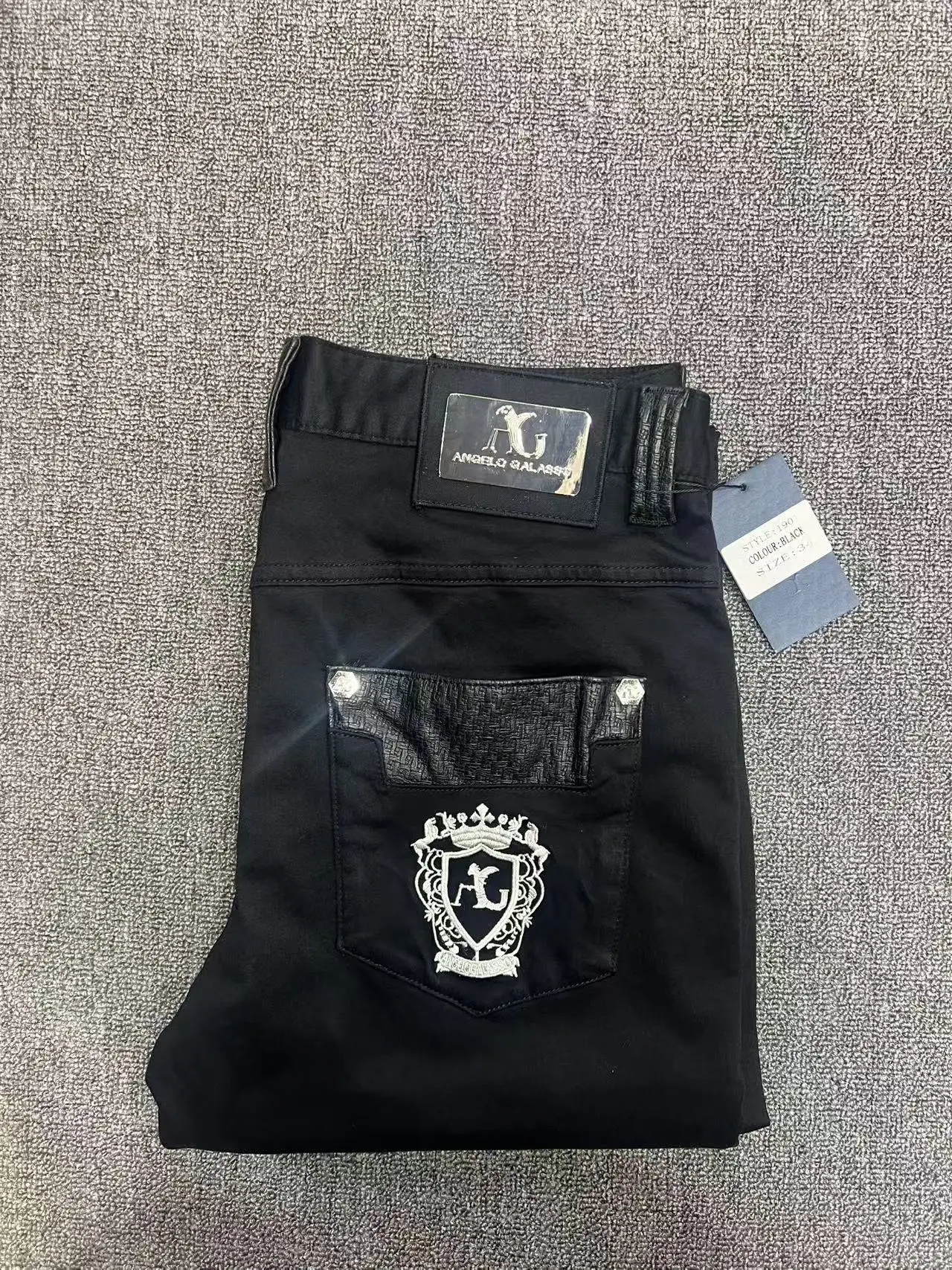 BILLIONAIRE Jeans cotton men 2024-2025 Autumn winter new thick commerce Business elasticity brief designed gentlemansize 32-42 4