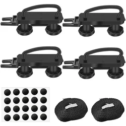 Universal Heavy Duty Roof Box Mounting Kit - Durable U-Bolt Clamp and Bracket System (Black)