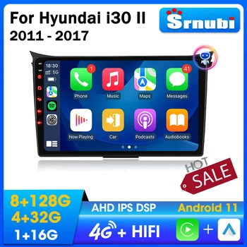 Srnubi 자동차 라디오 멀티미디어 비디오 플레이어, 안드로이드 11, 현대 그랜드 i30 2011 2012 2017, 2 Din 내비게이션, 카플레이 DVD 헤드 유닛