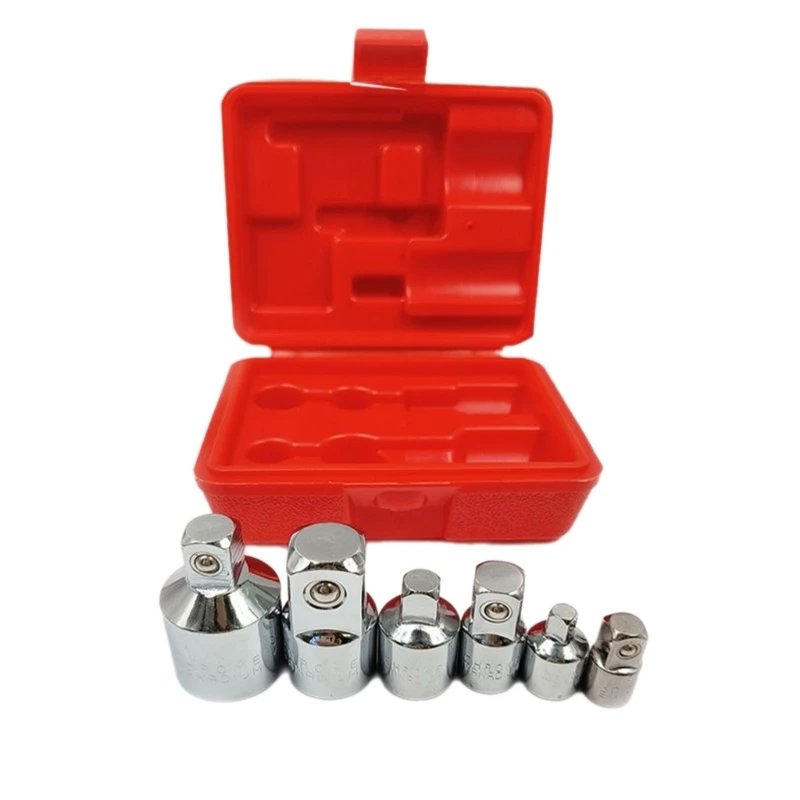 

6Pcs/Set 1/4 3/8 3/4 inch Socket Adapter Ratchet Wrench Socket Head