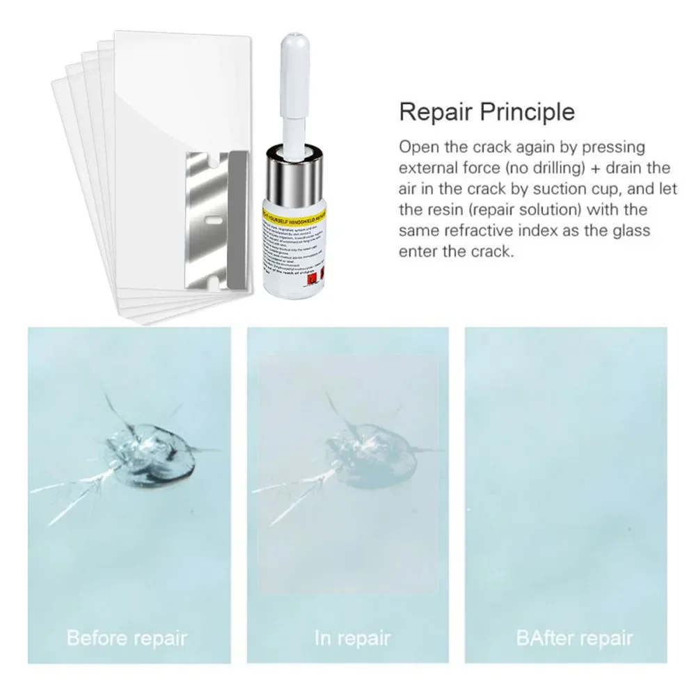 Car Window Repair Kit Cracked Glass