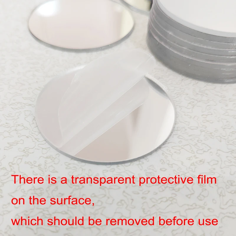 Thickening 2mm 3D Mirror Wall Sticker Round Mirror DIY Background Room Bathroom Wall Decoration Diameter 5cm 12PCS Makeup