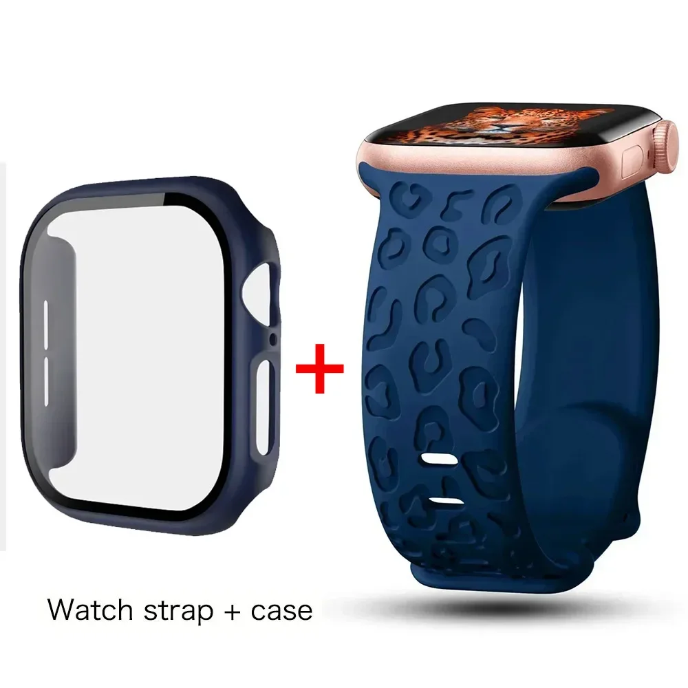 Premium Glass Case Screen Protector for Apple Watch - Durable Protective Cover