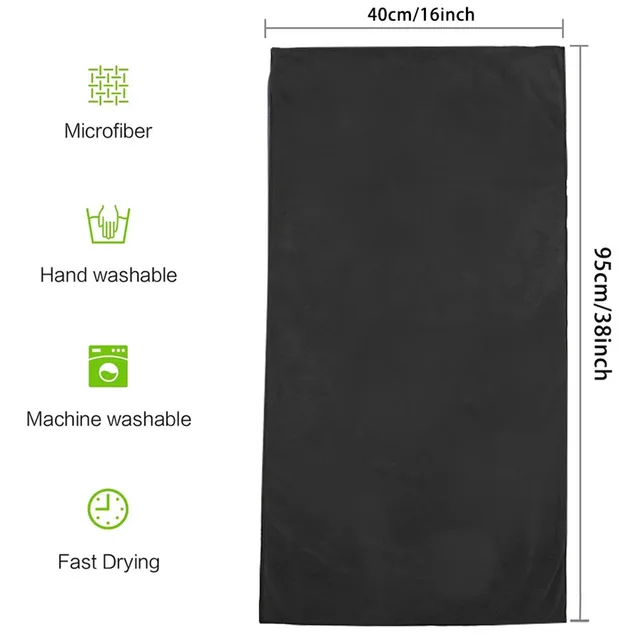 40*95cm Microfiber Gym Yoga Exercise Swimming Fitness Towel Fast Drying Towel Beach Running Body Non-slip Sports Sweat 3