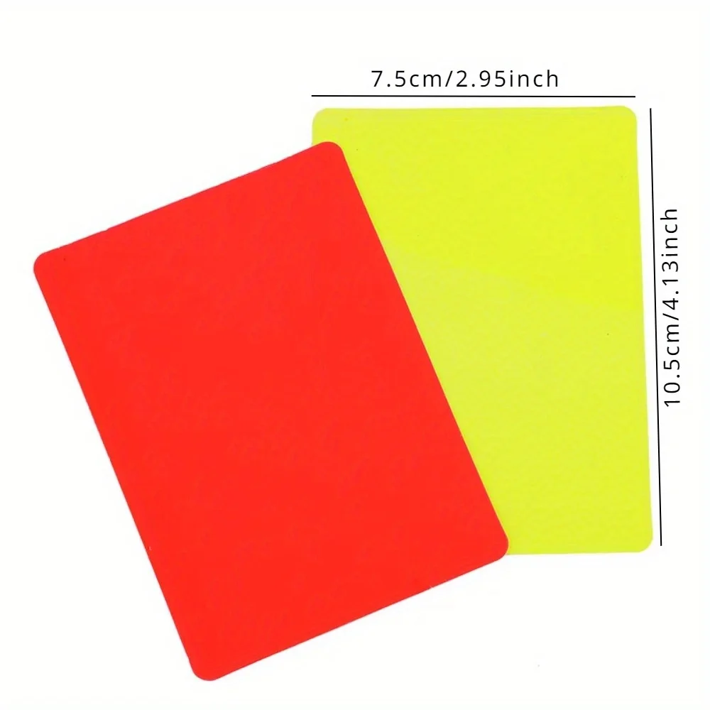 Football Referee Red and Yellow Card Tools Professional Football Match Referee Tools 2Pcs