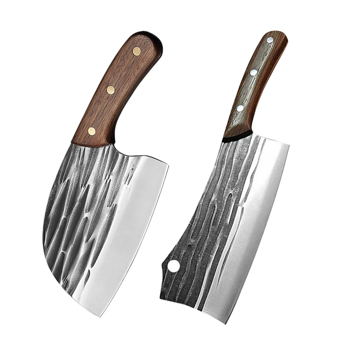 Stainless Steel Bone Chopping Knife Chef Knife Hand-forged Butcher Knife Meat Vegetables Slicing Cleaver High Hardness Kitchen 