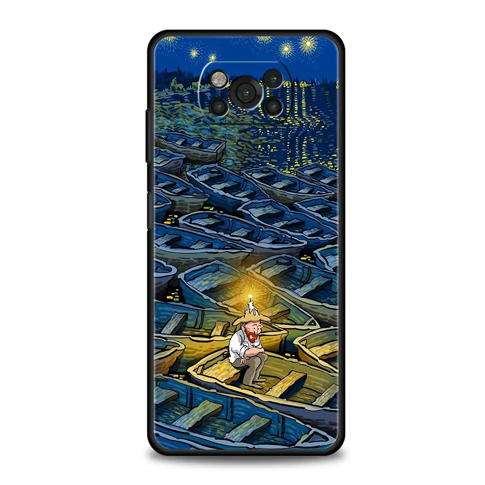 Retro Van Gogh Oil Painting Soft Phone Case Cover