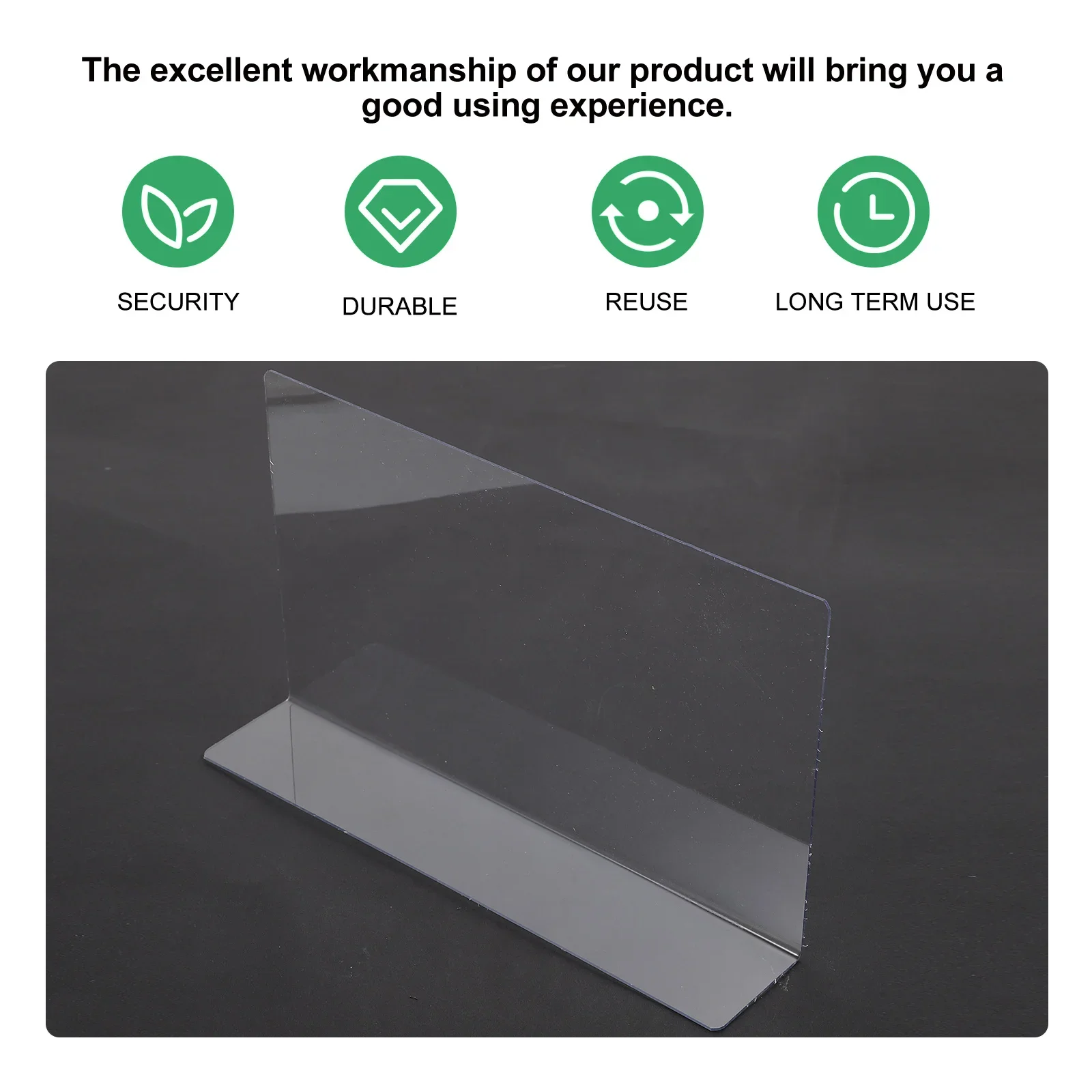 Shelf Divider Dividers Separator Clear Closet Side Goods Commodity Separators Clapboard Store T Acrylic Pvc Classification Rack 2
