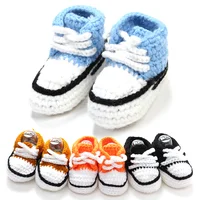 Handmade Baby Knitted Shoes for Boys Girls Soft Soled Newborn Shoes Spring Autumn Toddler Infant Boots Cute Prewalker Slippers 1