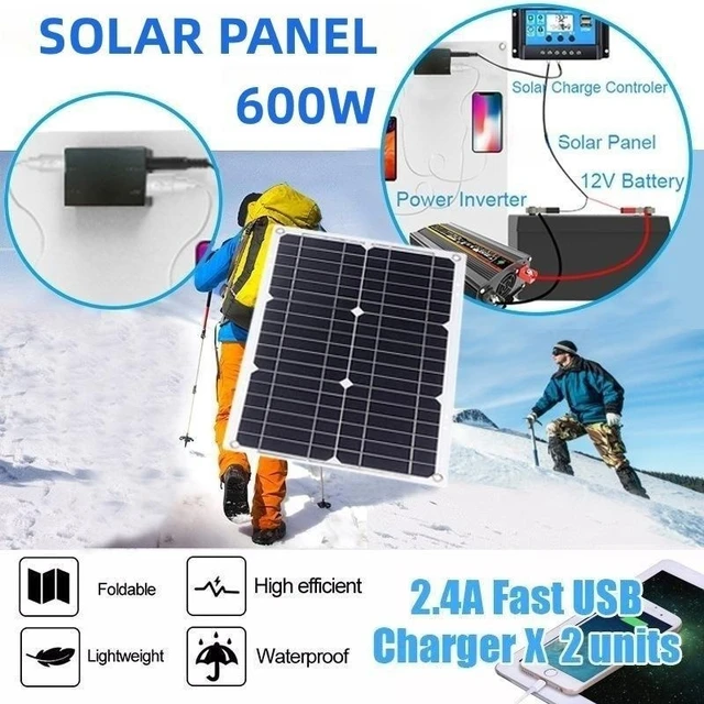 12V to 110V/220V Solar Panel System 12V Solar Panel Battery Charge Controller 6000W Solar Inverter Kit Complete Power Generation 4