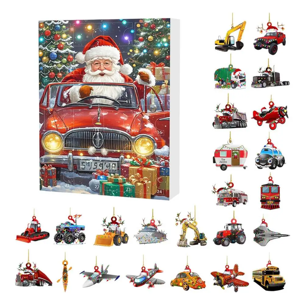 Calendrier De L'Avent Camion De Pompiers 2025 Calendrier De Compte à