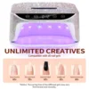 36Leds Diamond Inlaid Nails Dryer Professional UV LED Nail Art Lamp High Power Quick Drying LCD Touch Light Curing All Gel 3
