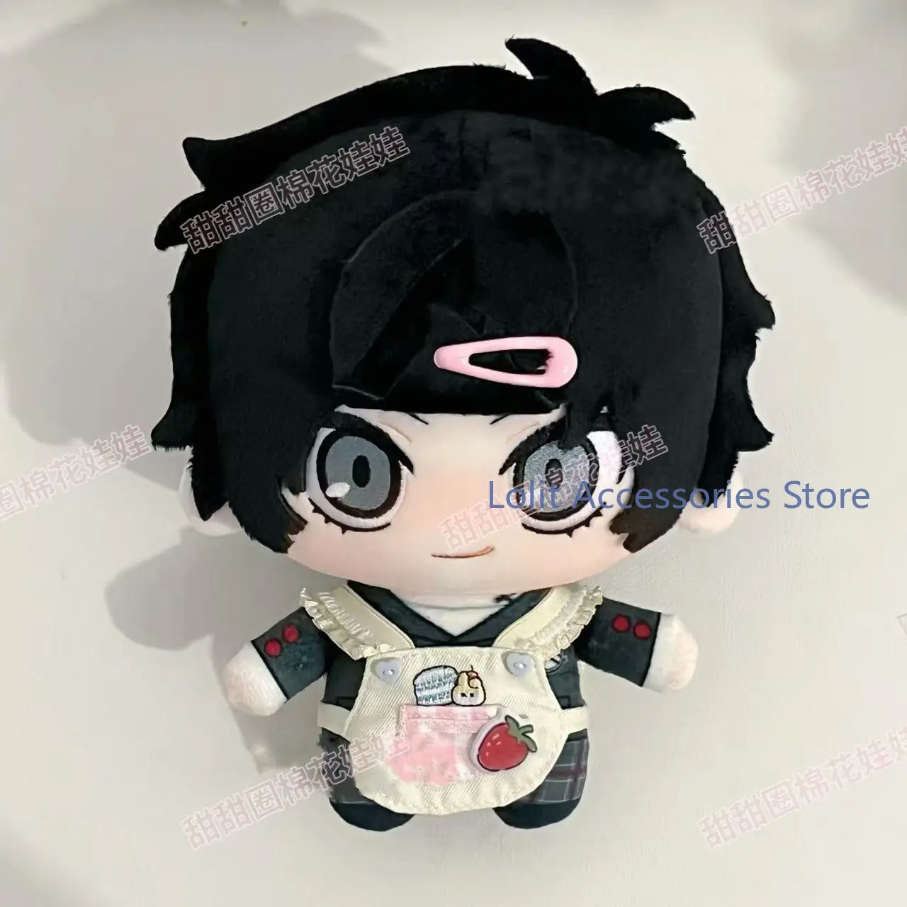 Anime Amamiya Ren Kurusu Akira P5 10CM Cotton Body Cosplay Student Backpack Pendant Plushie Keychain Birthday Gift