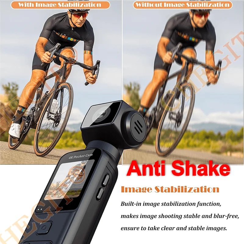 1.33" Screen 270° Rotatable 5K WiFi UHD Camera Anti shake Portable pocke Outdoor Sports DV 4K Video Recorder Camcorder Cam