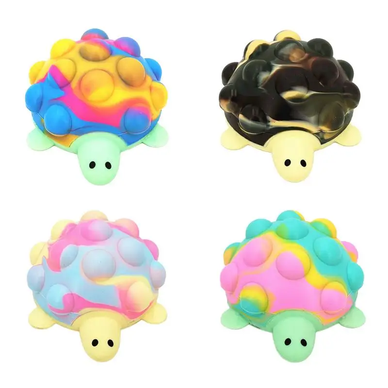 

3D Turtle Squeeze Ball Anti-Pressure Squeeze Ball Fidgets Toy BPA Free Silicone Sensory Toys Stress Balls Gift For Kids Adults