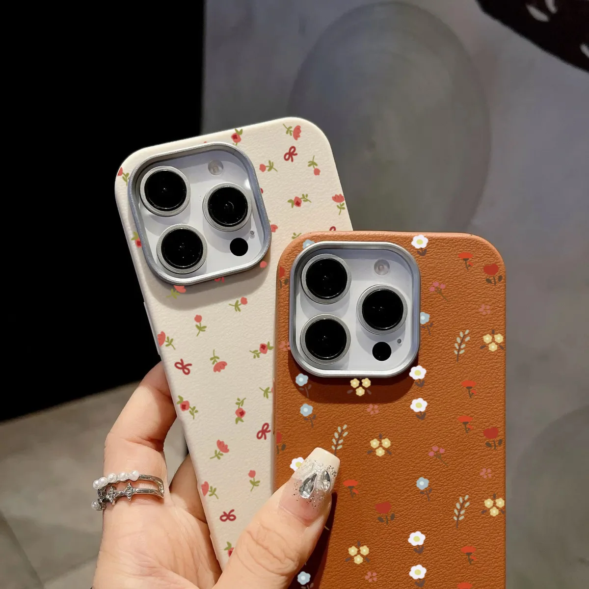 Retro Fashion Floral Leather Phone Case Cover