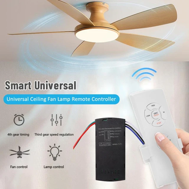 Universal Ceiling Fan Lamp Remote Control 110-240v Switch Timing