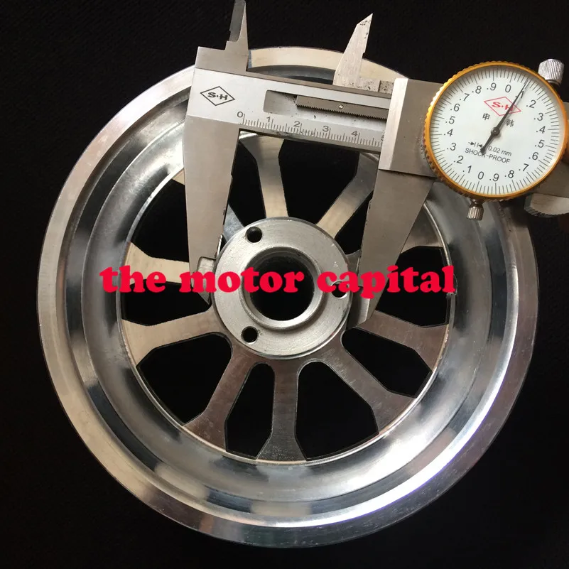 6.5 inch rim Front/rear Wheel Rim 90/65-6.5 Tubeless Aluminium Front Hub fit Scooter with Axle Parts