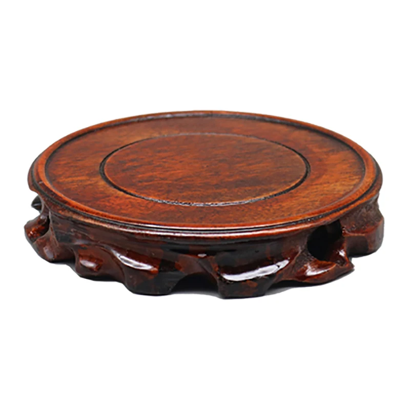 Wooden Pedestal Display Stand, Solid Wood Carving, Handicraft, Decorative Base for Bonsai Statue, Tea Set, Teapot Ornaments