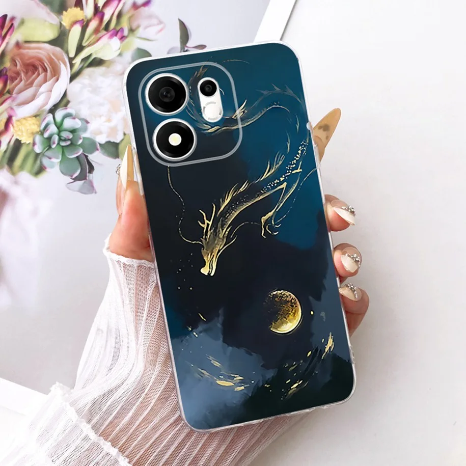 Luxury Dragon Printed Soft Silicone Protective Cover