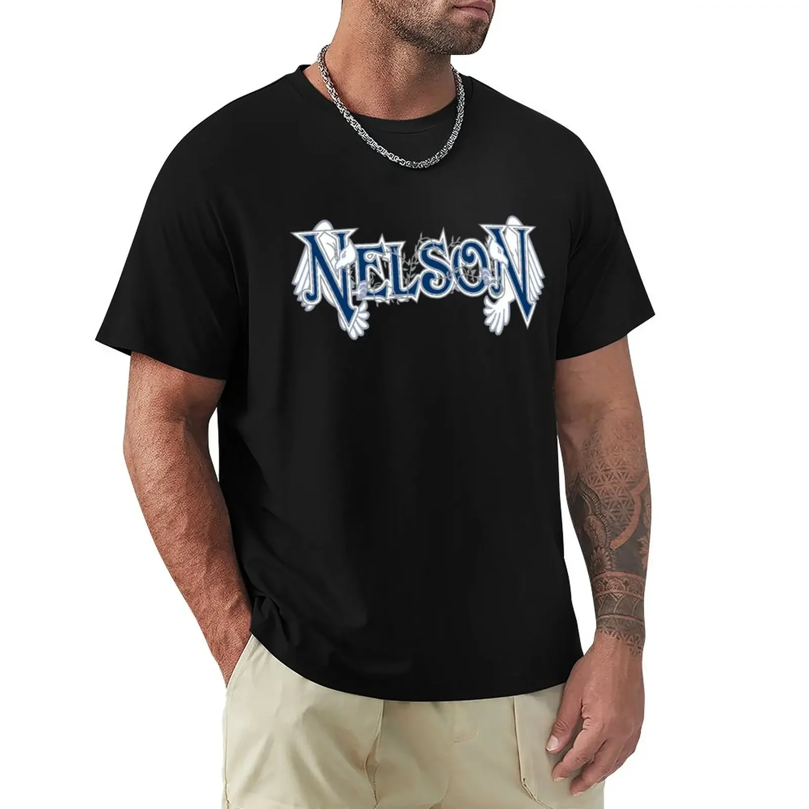 

Nelson band logo T-Shirt oversized t shirt heavyweight t shirts oversized t shirts for men