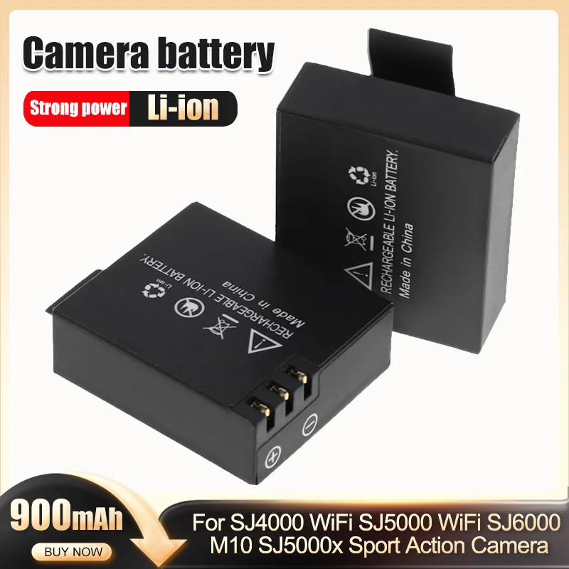 1PCS 3.7V Rechargeable Battery For SJCAM SJ4000 SJ5000 SJ6000 Sj7000