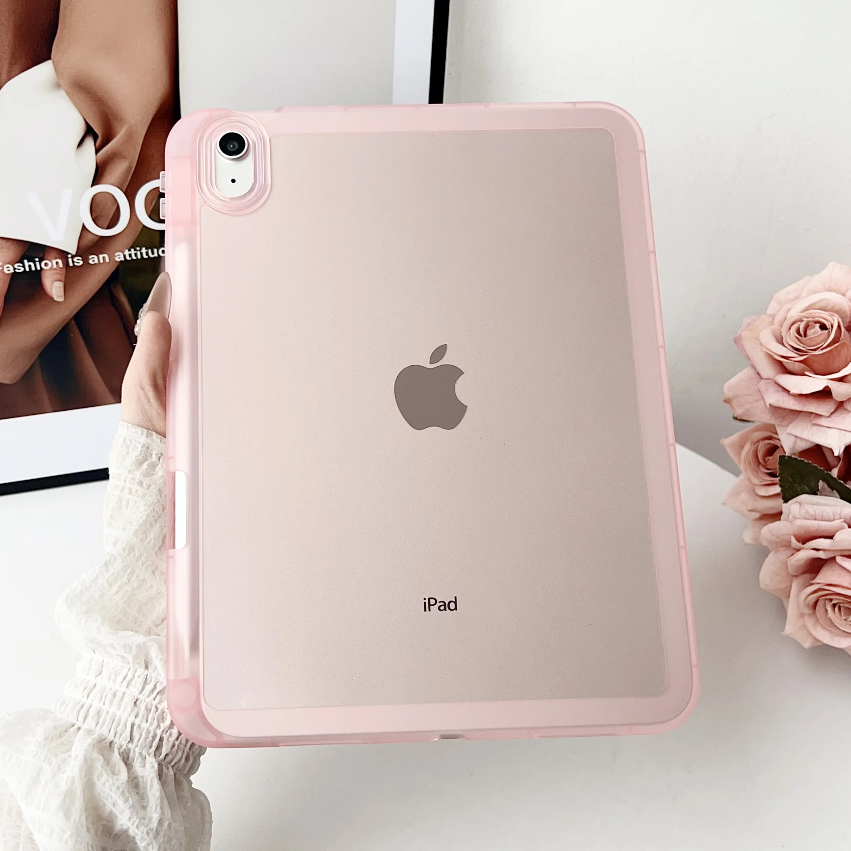 Universal iPad Protective Stand Cover Case - Durable Hard PC+TPU Design