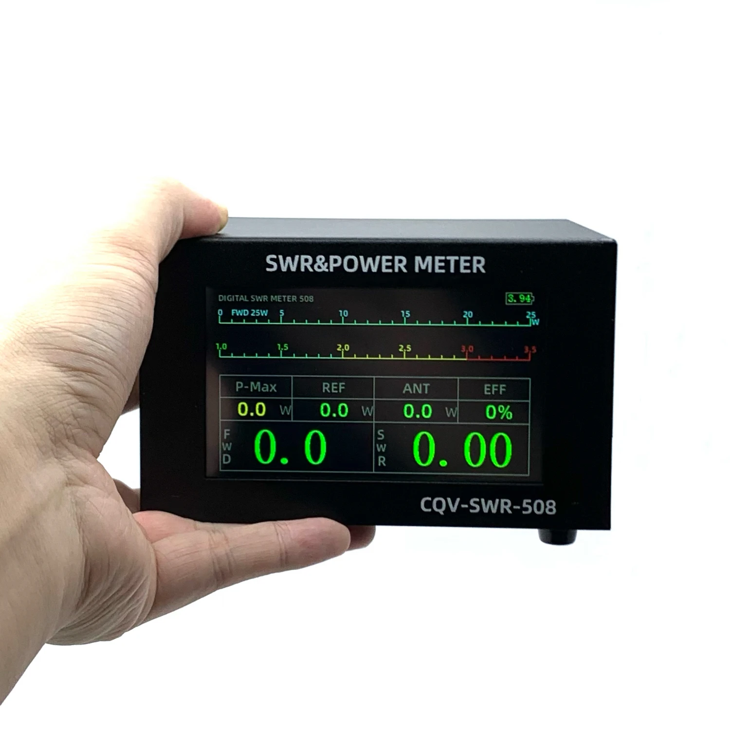 Power Meter 200W 1.8-54Mhz Digital SWR Meter Standing Wave Meter Power with 4.3inch IPS Color Display for Ham Radio