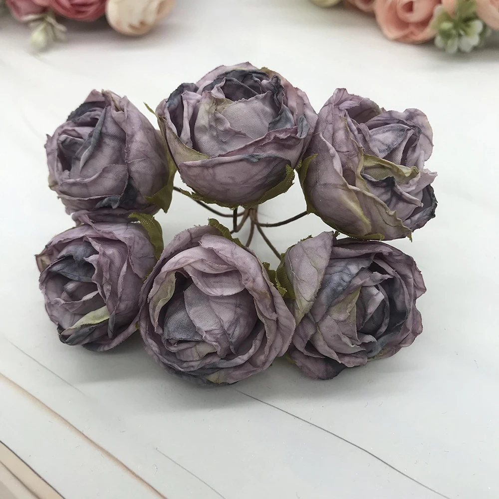 6-Piece European Vintage Rose Silk Flower Garland Kit