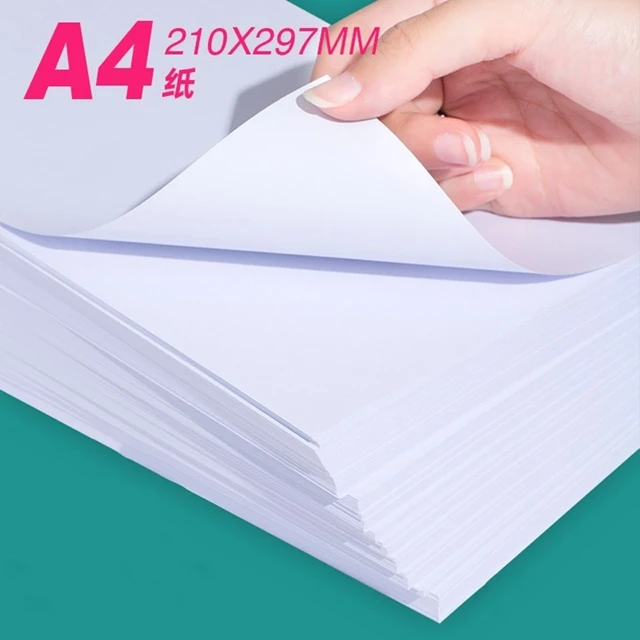 Papier blanc A4 multifonction, imprimante d'art artisanal, papier de copie  A4, fournitures scolaires et de bureau, pâte de bois brut, 500 pièces -  AliExpress