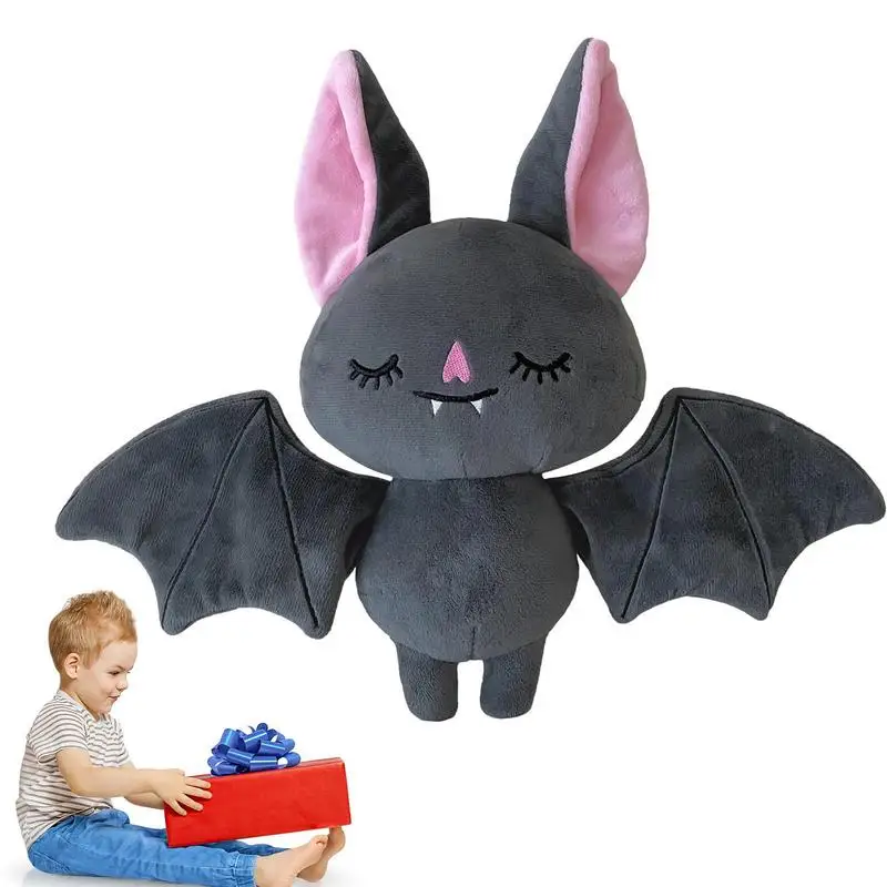 

Halloween Plush Bat Halloween Hugging Animal Toy 18cm Soft Stuffed Plushie Plush Doll Gift For Kids Home Decor For Sofa Nursery