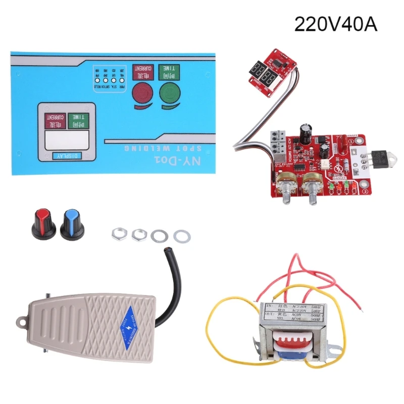 Portable Spot Welder Control Board Diy Adjust for Time Current for Diy Simple Battery Welder Development Welding Dropship nyyhd01 argon arcs continuous single spots welding control board pulse time interval time settable welding controller dropship