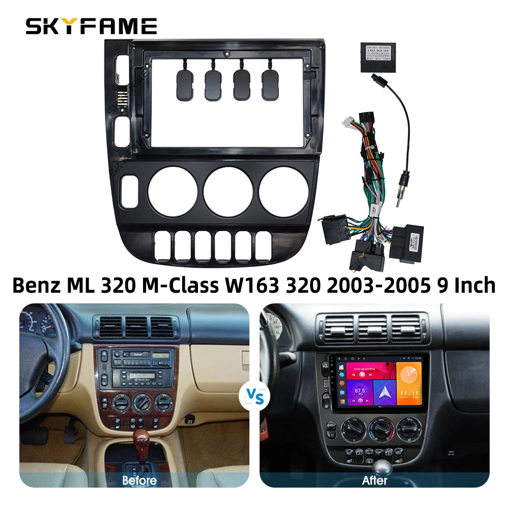 SKYFAME ڵ  ٸ  Canbus ڽ ڴ  ML ML320 M Ŭ W163  ȵ̵    г ŰƮ