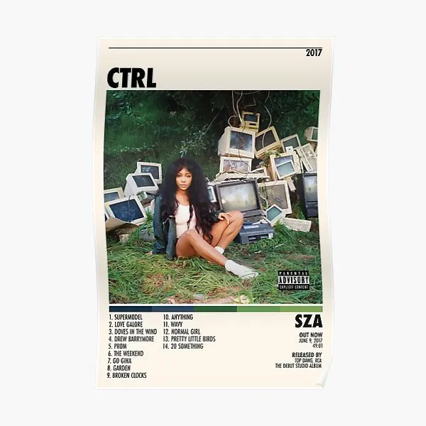 

Sza Ctrl Sza Ctrl Tracklist Albu Poster Art Modern Wall Room Mural Picture Decoration Painting Vintage Funny Decor No Frame