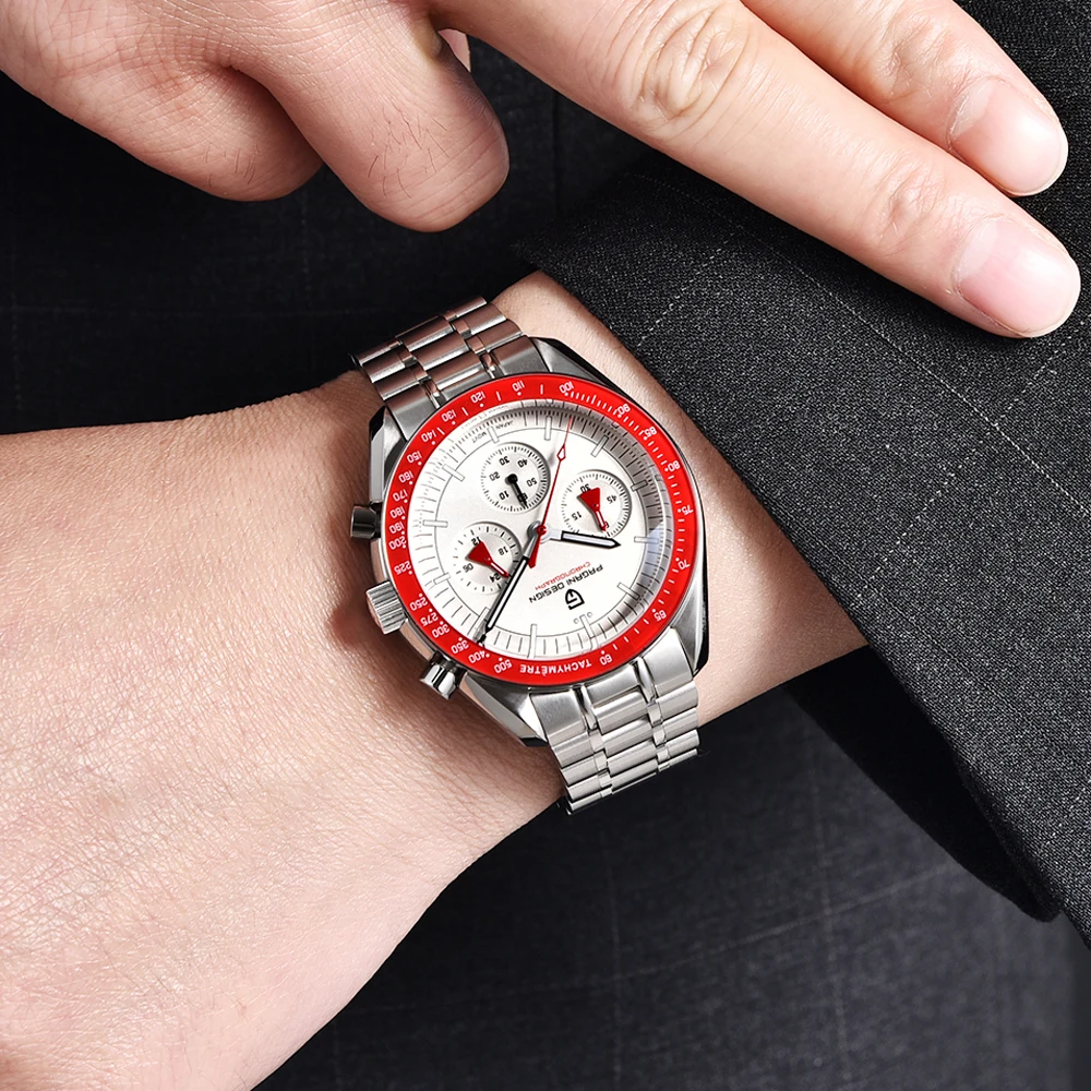 2023 New PAGANI DESIGN Mens Watches Top Brand Luxury Automatic Quartz Watch Men Chronograph VK63 Wristwatches Sapphire AR Mirror