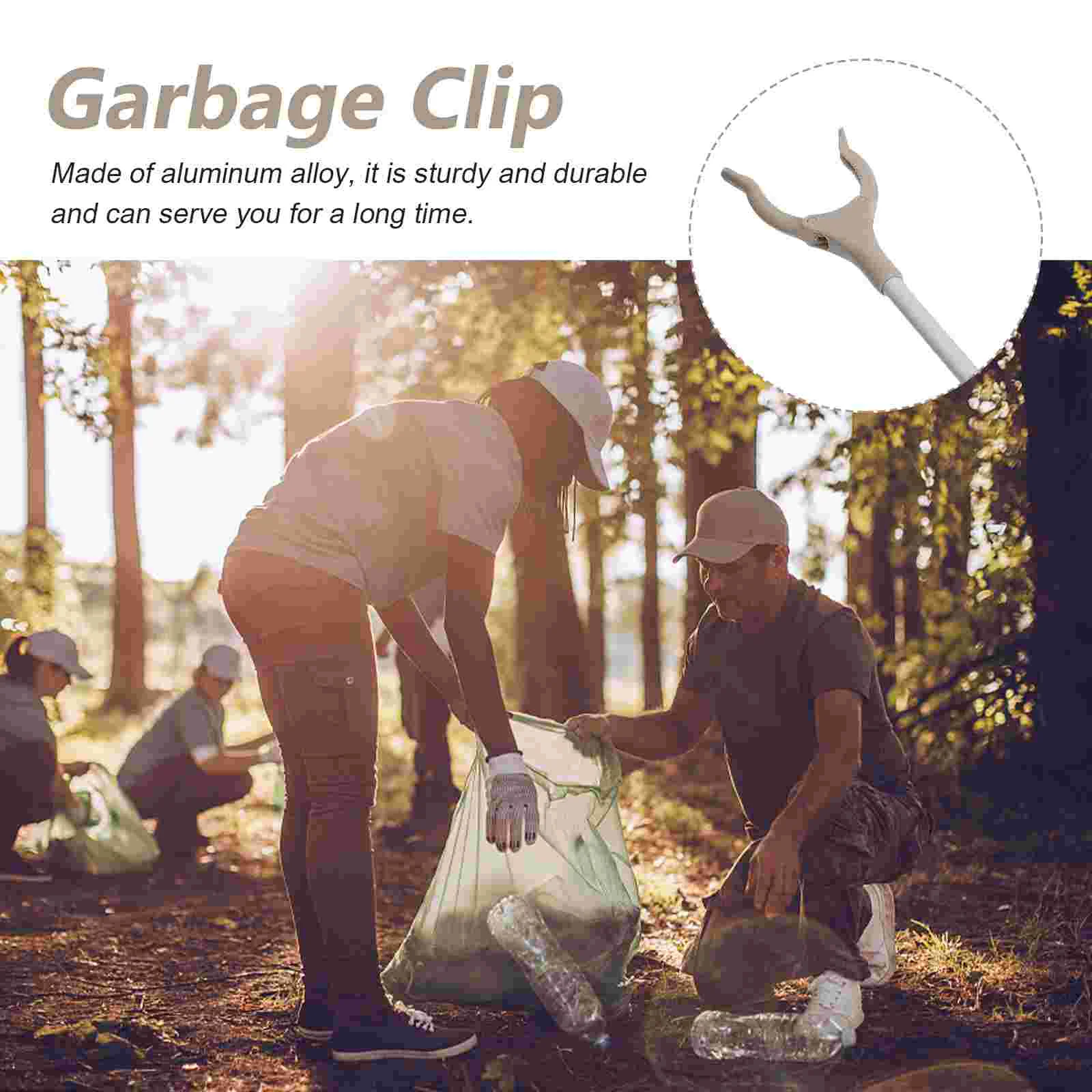 Outdoor Trash Can Pickup Garbage Cleaning Clip Rubbish Leaf Clamp Tool Gripper Elder 4