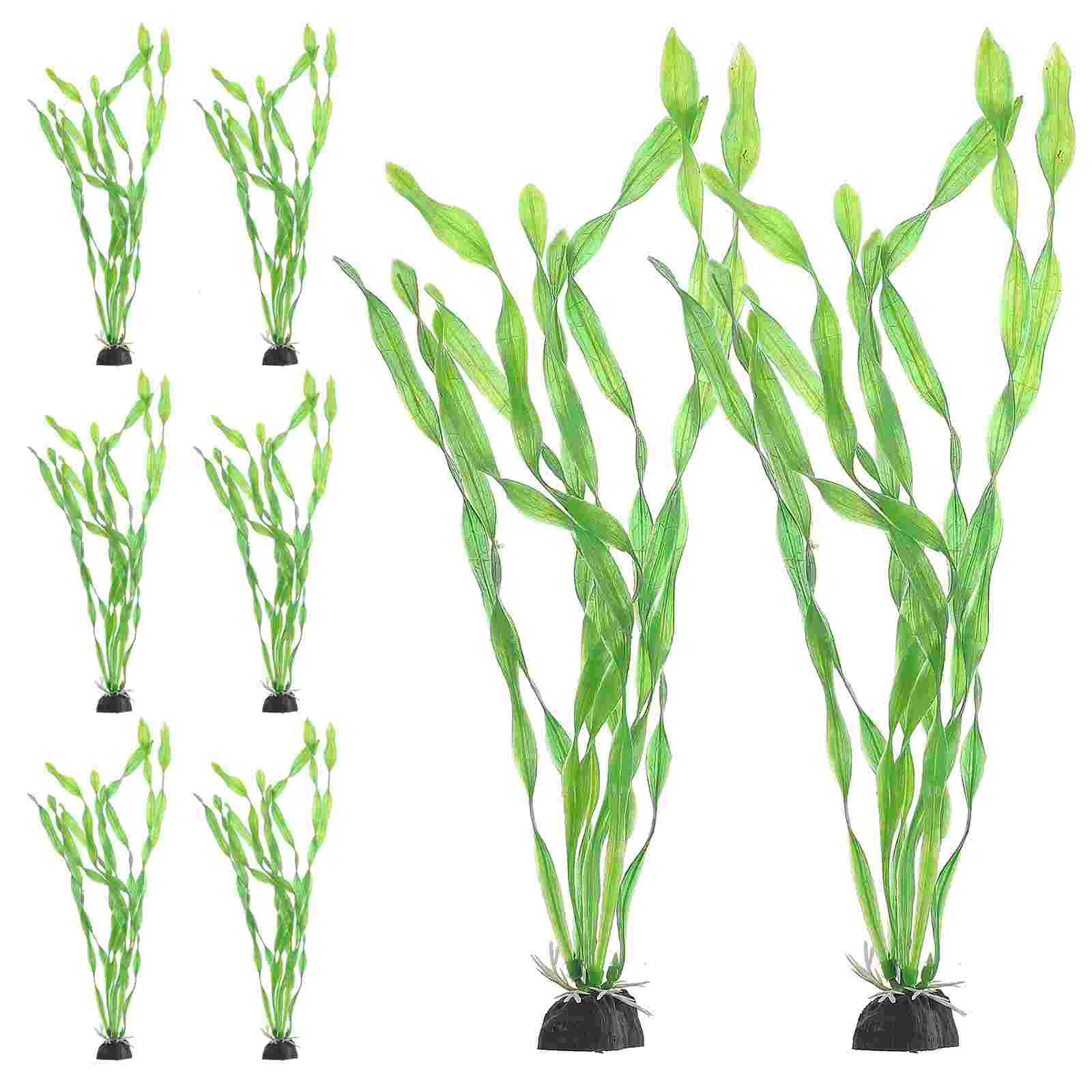 

10 Pcs Aquarium Landscaping Fish Accessories for Tank Fake Plant Artificial Water Plants Plastic Decoration