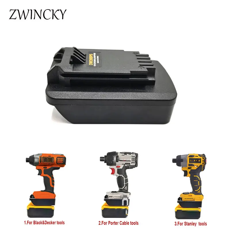 Adattatore Batteria Per Batteria Al Litio Dewalt 18V/20V Convertito In Per Black & Decker Per Cavo Porter/Strumento Batteria Stanley 18V 20V